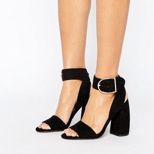 ASOS Black Heeled Sandals